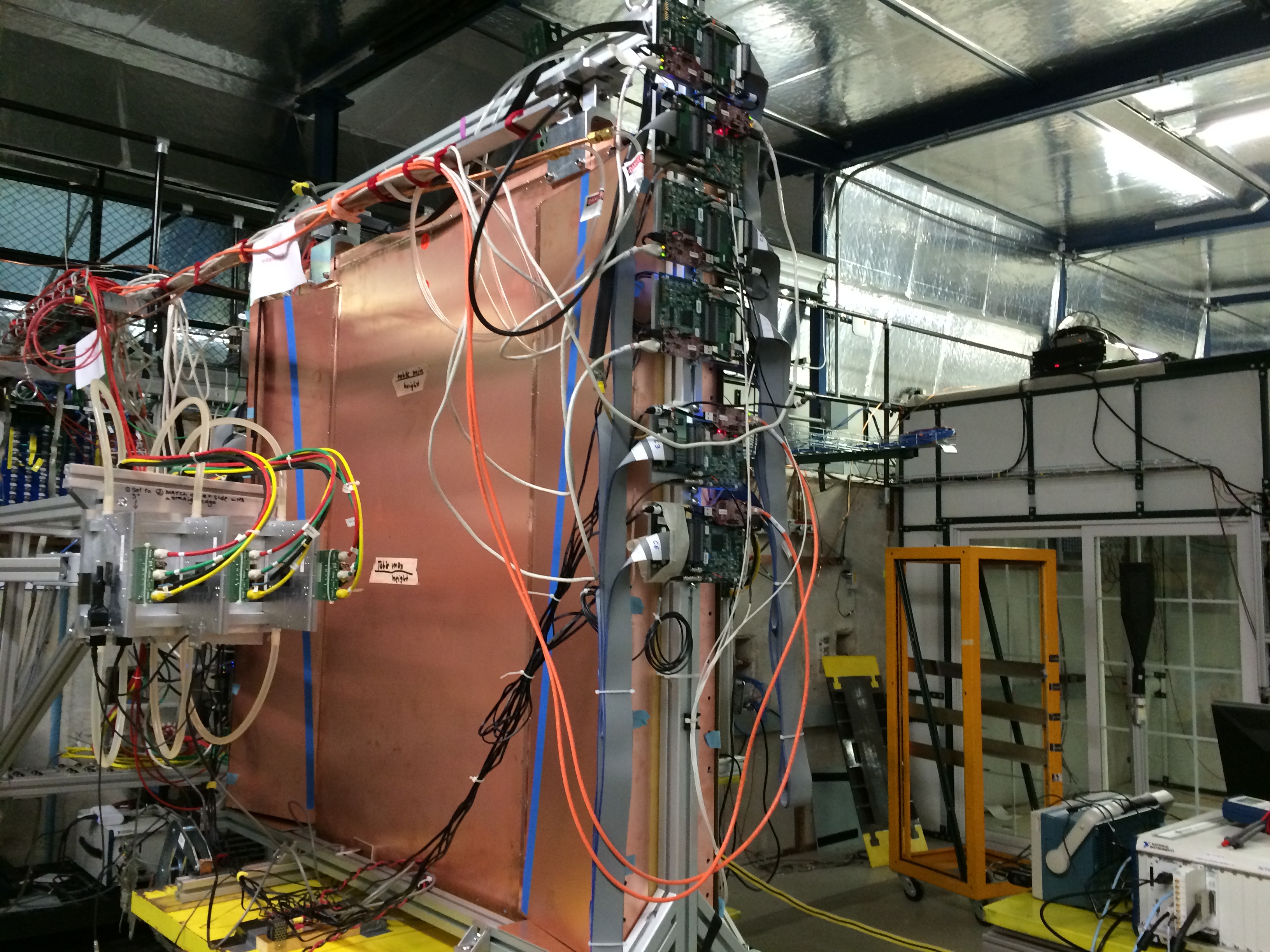 A prototype of the new muon wheel infrastructure for the ATLAS detector.